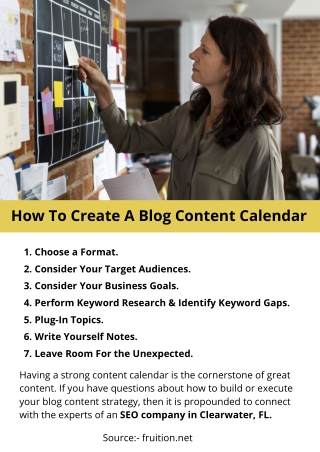 How To Create A Blog Content Calendar