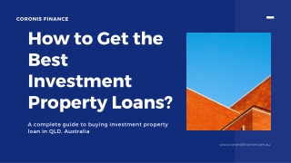 5 Investment Property Loan Options to Buy an Investment Property