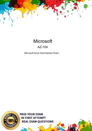 Microsoft AZ-104 Dumps – Authentic AZ-104 PDF - Dumpsforsure.com