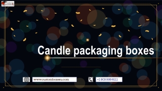 Candle packaging boxes