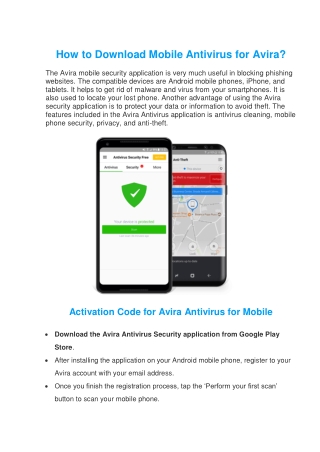 Avira Mobile Security | Get the Full Security Assistance