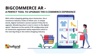 Bigcommerce AR - A Perfect Tool To Upgrade The E-Commerce Experience