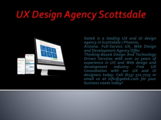 UX Design Agency Scottsdale
