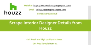 Scrape Interior Designer Details from Houzz