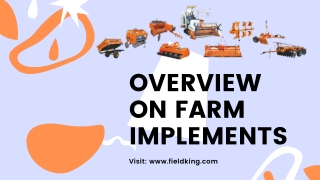 Farm Implements That makes farmers life Easy