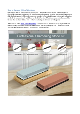 Knife sharpener