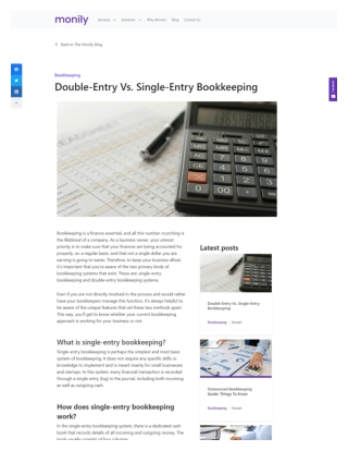 Double-Entry Vs. Single-Entry Bookkeeping