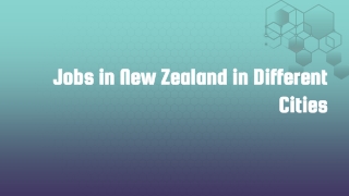 Jobs in New Zealand in Different Cities