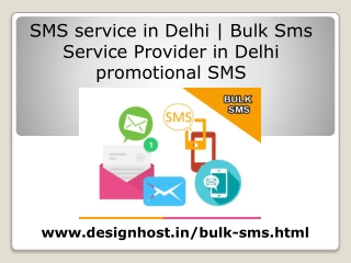 SMS service in Delhi  Bulk Sms Service Provider in Delhi  promotional SMS