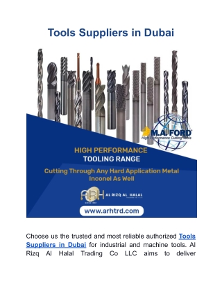 Tools Suppliers in Dubai