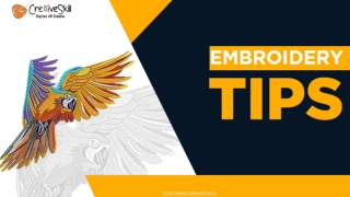 Embroidery Digitizing Process Tips By Cre8iveSkill