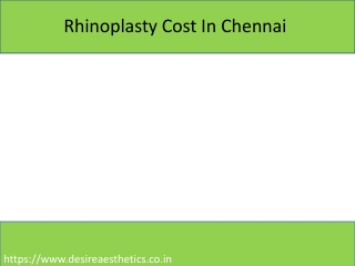 nose reshaping surgery cost in chennai
