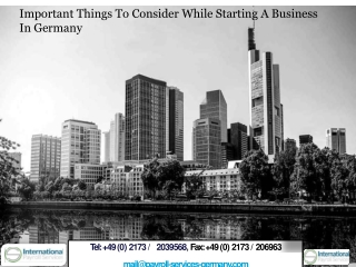 Important Things To Consider While Starting A Business In Germany