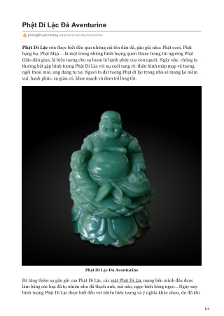 Phật Di Lặc Đá Aventurine