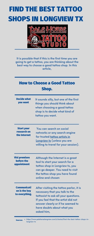 Find the Best Tattoo Shops in Longview tx