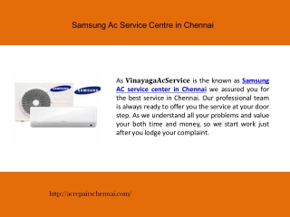 Samsung Ac Service Centre in Chennai