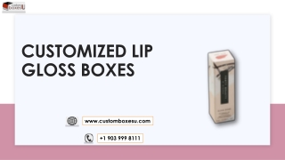 Customized lip gloss boxes Printed logo & Design in Texas, USA