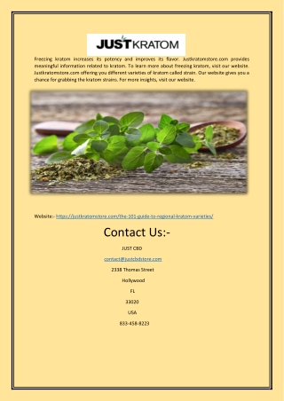 Kratom strains | Justkratomstore.com