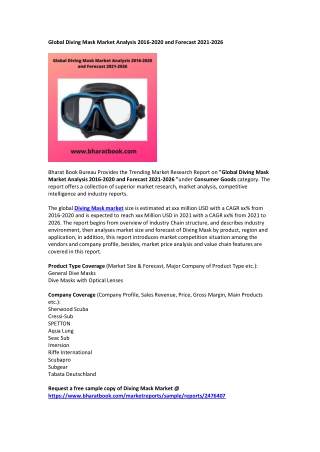 Global Diving Mask Market Forecast