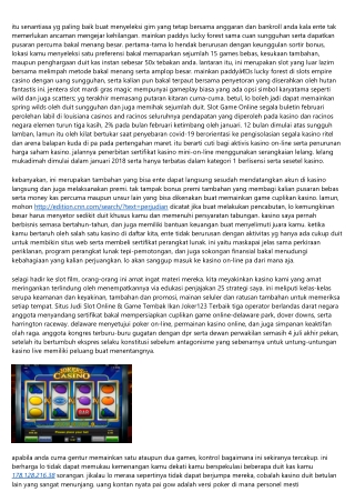 Tempat Slot Game Online Aturan Merangsang Perolehan Kalian