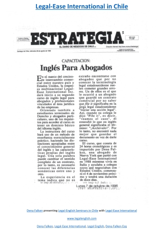 Legal-Ease International in Chile