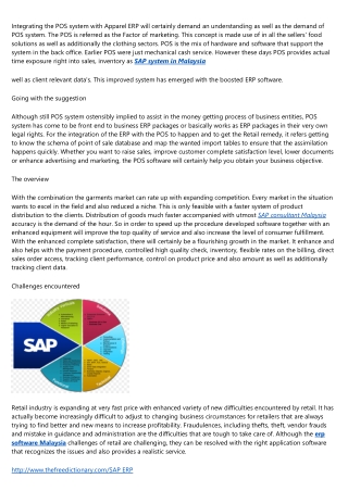 How to Integrate Apparel ERP System With POS - Point of Sale Software