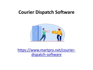 Courier Dispatch Software
