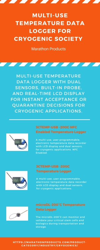Multi-use Temperature Data Logger for Cryogenic Society  | Marathon Products