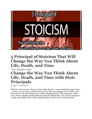 5 Myths About Stoicism
