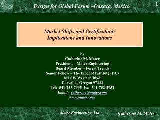 Market Shifts and Certification: Implications and Innovations
