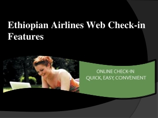 Ethiopian Airlines Web Check-in Feature