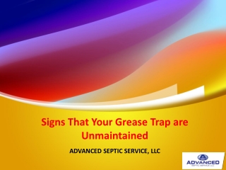 Signs That Your Grease Trap are Unmaintained