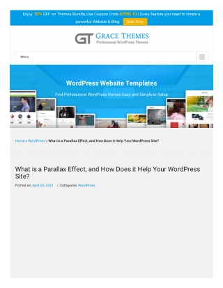 What is a Parallax Effect, and How Does it Help Your WordPress Site?