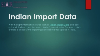 Indian Import Data