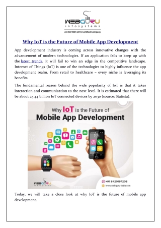 Why IoT is the Future of Mobile App Development