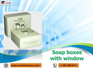 Soap boxes with window in unique styles