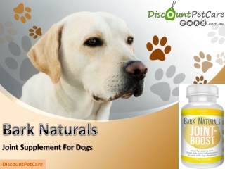 Buy Bark Naturals Joint Boost Supplement Powder For Dogs Online