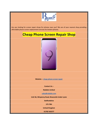 Cheap Phone Screen Repair Shop0