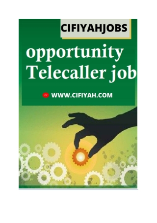 home based bpo and telecaller job