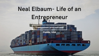 Neal Elbaum - International Shipping Professional