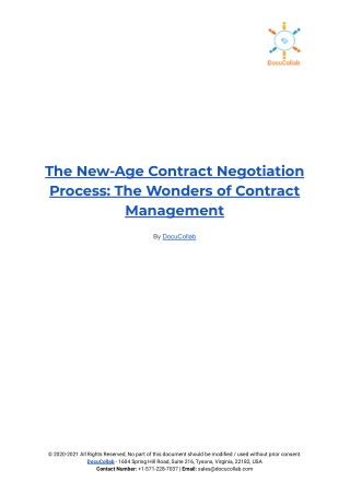 The New-Age Contract Negotiation Process_ The Wonders of Contract Management