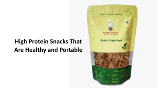 High Protein Snacks That Are Healthy and Portable