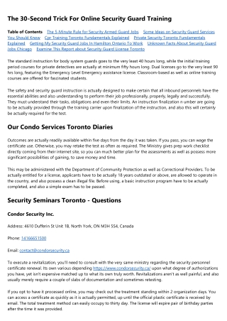 Some Known Details About Security Guard Jobs Chicago