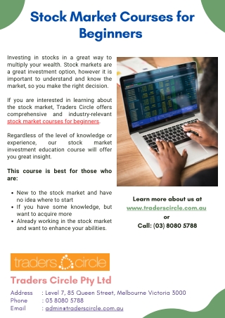 Stock Markets Courses for Beginners