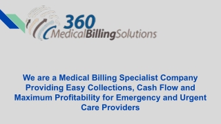 Texas Emergency Physicians Billing Services - 360 Medical Billing Solutions