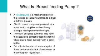 What Is  Breastfeeding Pump PPT