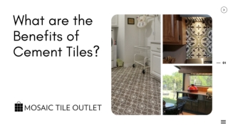 What Are The Benefits Of Cement Tiles?