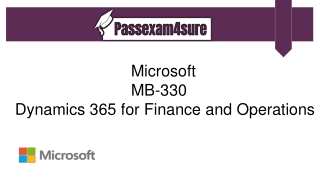 Microsoft MB-330 Dumps | MB-330 Practice Test Questions | PassExam4Sure