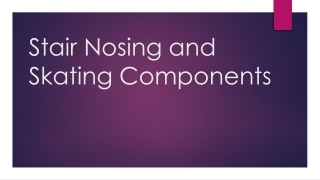 Stair Nosing and Skating Components