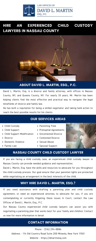 Hire an Experienced Child Custody Lawyers in Nassau County